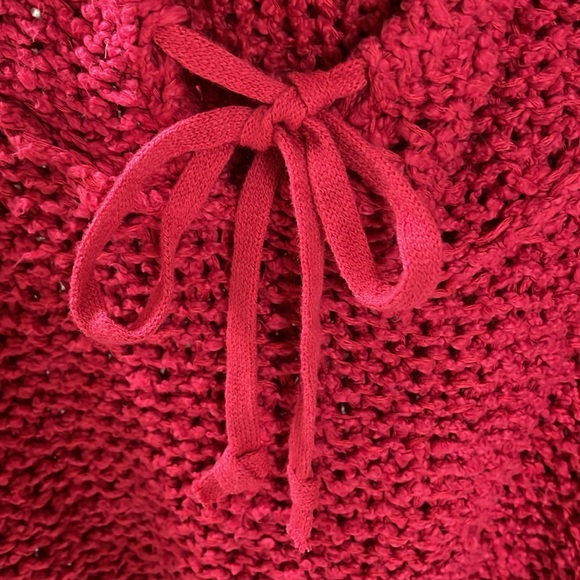 Anthropologie Pilcro Red Hoodie Sweater . XL . NEW w/ Tags - Picture 3 of 6